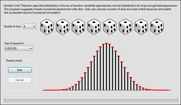 C# Helper: Make a dice-rolling simulation in C#